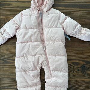 Old Navy Light Pink Baby Snowsuit